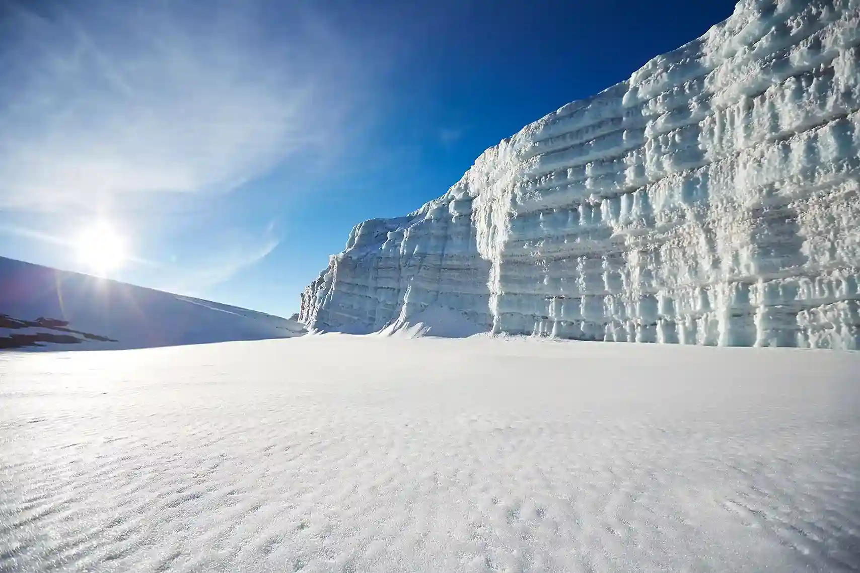 Kilimanjaro glaciers on the Marangu Route
